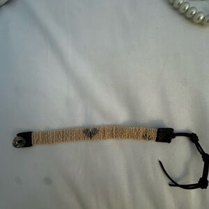 Chan Luu Beige and silverBeaded Bracelet